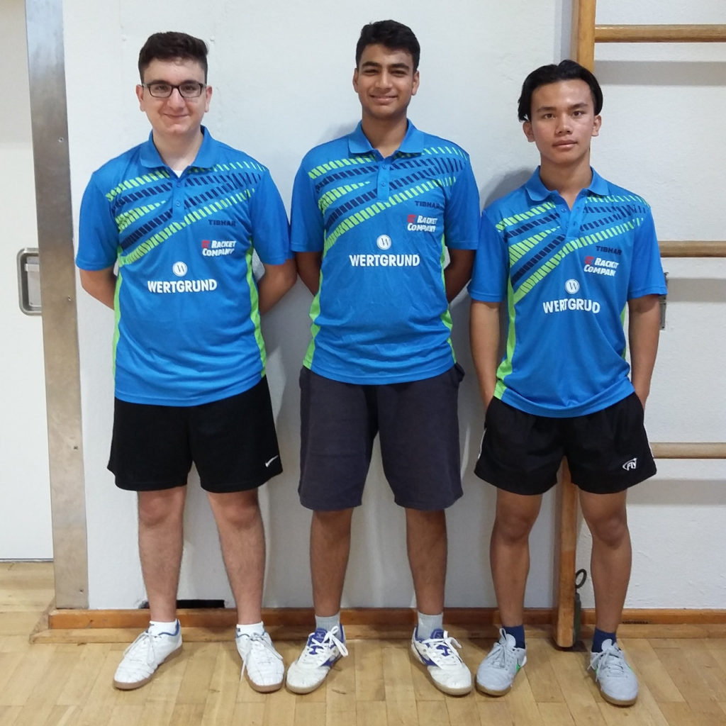 Männliche Jugend I 2016/2017: (v.l.n.r: Yunus Kaymakci, Sarim Hussain, Michael Kham Za Kam)